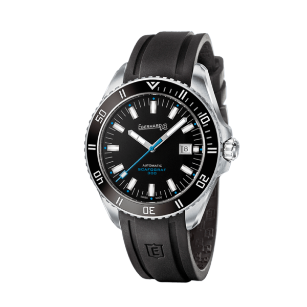 Reloj Eberhard Scafodate 300 negro/azul