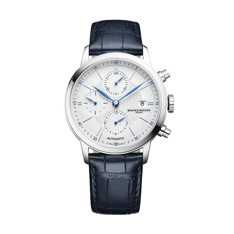 Reloj Beaume&Mercier azul y blanco
