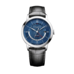 Reloj Beumer&Mercier automatic esfera azul correa negra